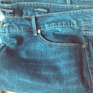 Nine West mid rise skinny jeans